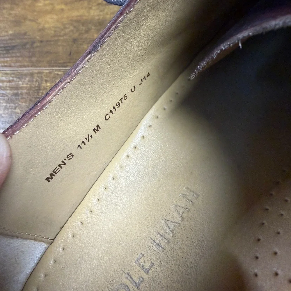 Cole Haan Madison Cap Toe C11975 Brown Leather Oxford Mens 11.5 M